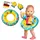 Heless Schwimm- und Badezubehör-Set für 35 cm bis 45 cm Puppen Blau/Gelb 880