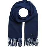JACK & JONES Strickschal JACK & JONES "JACSOLID WOVEN SCARF NOOS", Damen, blau (navy blazer), Strick, Kunstfaser, unifarben, Modetücher