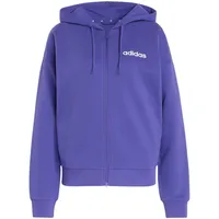 adidas Damen, Essentials LINEAR FRENCH Terry Hoodie Sweatshirt, pure Purple/White, M