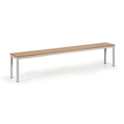 Garderobenbank, Sitz - Laminat, Länge 2000 mm, Buche