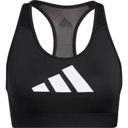 ADIDAS adidas Damen Sport-BH DONT REST 3 BARS, Schwarz/Weiß, XS