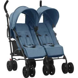 Geschwisterwagen in Marineblau – Komfortabler Zwillingskinderwagen für Abenteuer im Freien