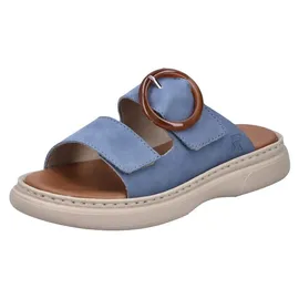 Rieker Bequeme Pantoletten für Damen, blau, 38 EU