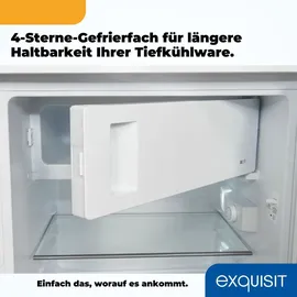 Exquisit KS16-4-H-010E Kühlschrank (120 l, 850 mm hoch, Weiß)