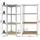 Juskys Regalsystem 1 Eckregal & 2 Easy - Silber,
