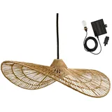 Lumisky Solar Hängeleuchte Jute 64x11x53 cm inkl. Hybridkabel Beige/Weiß