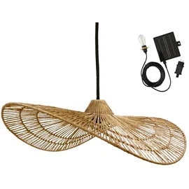 Lumisky Solar Hängeleuchte Jute 64x11x53 cm inkl. Hybridkabel Beige/Weiß