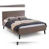 Aileenstore Polsterbett 140 x 200 cm Taupe