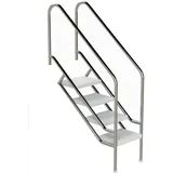 Ideal Edelstahl Modell 08.1 Treppe Miami 119,9 cm x 108,8 cm Edelstahl/ABS