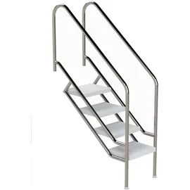 Ideal Edelstahl Modell 08.1 Treppe Miami 119,9 cm x 108,8 cm Edelstahl/ABS