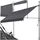 Tectake Klemmmarkise 300 x 180 cm schwarz/grau