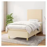 Lattenrost für Bett und Matratze, 90 x 190 cm, creme