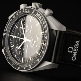 Swatch Omega Moonswatch Mission to the Moon - Schwarz/Schwarz