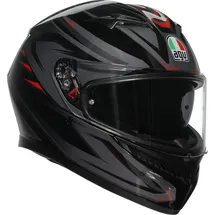 AGV K3 Syth Helm, schwarz-grau-rot, Größe 2XL für Männer