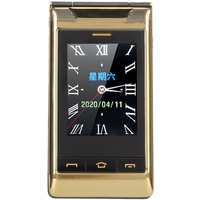 Entsperrtes Klapphandy, G10 C-Handy mit Großen Tasten und Großen Schriftarten für Senioren, 5900 MAh Ultra-Long-Standby-2G-Handy mit SOS-Taste, HD-Dual-Screen-Display und Dual-SIM (Gold)