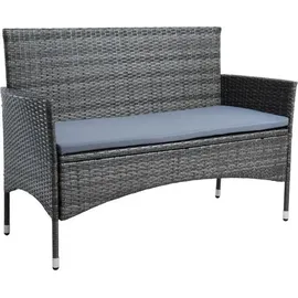Estexo Gartenbank 125 x 53 x 86 cm Grau