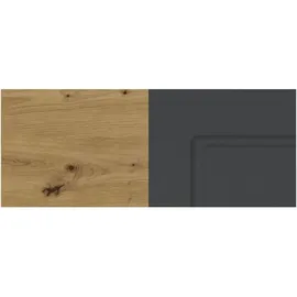 Feldmann-Wohnen Eckhängeschrank Kvantum 60 x 60 x 36 cm Eiche/Graphit