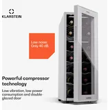 Klarstein Shiraz 18 Duo Weinkühlschrank 2 Zonen 53L/18 Flaschen 5-18 °C Touch