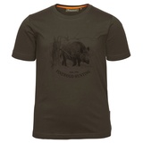 Pinewood T-Shirt Wild Boar, suede brown, 116