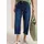 Cecil 3/4 Wide Leg Jeans, im Loose Fit - blau