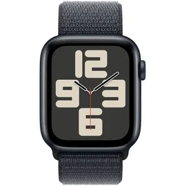 Apple Watch SE 2023 GPS + Cellular 44 mm Aluminiumgehäuse mitternacht, Sport Loop mitternacht