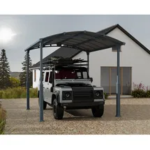CANOPIA Carport Alpine 4,35 x 3,59 m grau inkl. Regenrinne