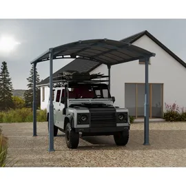 CANOPIA Carport Alpine 4,35 x 3,59 m grau inkl. Regenrinne