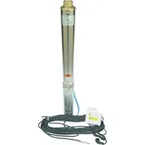 chm GmbH® Tiefbrunnenpumpe 4 Zoll 1,1 Kw 8400 L/h 7,4 Bar mit Schutzschalter Box