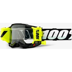 100% Armega Forecast Motorcross bril, zwart-wit Voorman