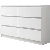 Mirjan24 Malwa M6 120 x 77 x 30 cm Weiß