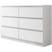 Mirjan24 Malwa M6 120 x 77 x 30 cm Weiß