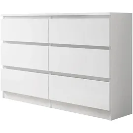 Mirjan24 Malwa M6 120 x 77 x 30 cm Weiß