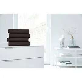 Primera Spannbettlaken Jersey-Elasthan 180 x 200 - 200 x 220 cm braun