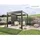 Biohort Pergola 5 m x 3,5 m Dunkelgrau-Silber