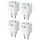 Meross Meross, Smart Plug mit Energiemessung Matter (Set mit 4)