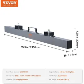 Vevor Magnetische Kehrmaschine 2130 mm