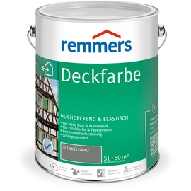 Remmers Deckfarbe 5 l dunkelgrau seidenmatt