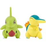 Jazwares Pokémon Battle Figuren Pack Feurigel & Larvitar 5 cm