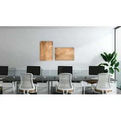 ALLboards Glasbild MASSIVHOLZ 60×40 cm + Zubehörset