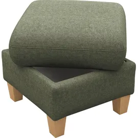 Home Affaire Polsterhocker Glendale mit Stauraum 58 x 48 x 58 cm Grün
