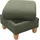 Home Affaire Polsterhocker Glendale mit Stauraum 58 x 48 x 58 cm Grün