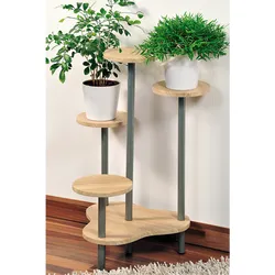 Blumenständer, MDF, Eichen-Dekor, FSC