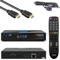 Octagon SFX6008 IP WL Full HD IP-Receiver (Linux E2 & Define OS, 1080p, H.265, HDMI 1.4b, USB 2.0, WLAN, LAN, Sat to IP Client Support, 150Mbit WiFi intern, NONIC HDMI-Kabel, Set-Top-Box, Schwarz)