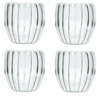 Intirilife Doppelwandiges Thermo Glas Set 4-tlg. 0,19 l