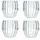 Intirilife Doppelwandiges Thermo Glas Set 4-tlg. 0,19 l