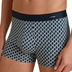 Calida Cotton Code Design New Boxer Marine kariert Baumwolle Small Herren