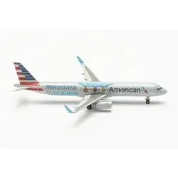 HERPA 537162 1:500 American Airlines Airbus A321 – Medal of Honor – N167AN 