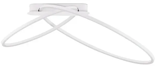 Nova Luce LED-Deckenleuchte Kiklos Alu, Eisen, Stahl & Metall Weiß