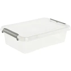 Keeeper Lara - Lara 3,1 Liter modulare stapelbare transparente Aufbewahrungsbox mit Clipdeckel