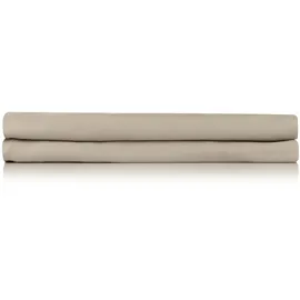 Zo Home Spannbettlaken Mako-Satin 90 x 200 cm beige